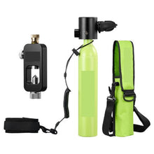 0.5L Mini Scuba Tank Portable Diving Cylinder with Refill Adapter Reusable Emergency Pony Bottle for Snorkeling