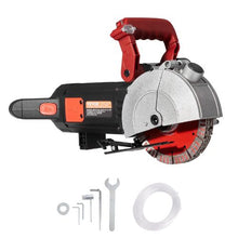 6.3-Inch Wall Chaser 2500W 1.5-Inch Cutting Width 2-Inch Depth Blades 6300 RPM Dustless