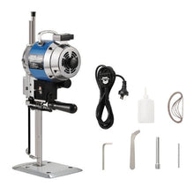 750W High-Speed Fabric Cutter with 9.8" Alloy Steel Blade & Automatic Knife Sharpening for Multi-Layer Cloth & Leather