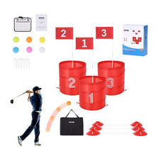 3-Hole Backyard Golf Chipping Game, Portable Outdoor Golf Game for Adults and Kids
