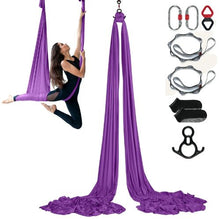 Aerial Yoga Hammock 8.7 Yards 100gsm Nylon Rigging Hardware Purple