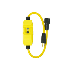 2' 120V/15A 14/3 Gauge SJTW GFCI In-line Cord Set Yellow 26020002-6 (Pack of 3)