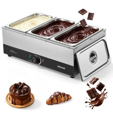 Chocolate Melting Machine 3-Tank 27 Lbs 1200W Melter Water Bath Heating 86–185°F