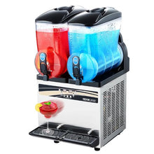 2x15 L  Commercial Frozen Drink Maker 120 Cups Stainless Steel for Home Party Restaurants Cafe Bars