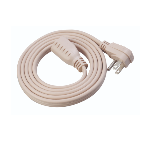 14 AWG 3C 15AMP 5-15P/5-15R Right Angle Plug Appliance Cord 6FT Beige (Pack Of 28)