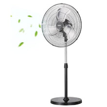 18-Inch Industrial Pedestal Fan - 90° Oscillating 3-Speed Adjustable Standing Fan (Black)