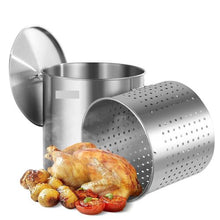 84 QT Stainless Steel Stockpot Cooking Basket for Kitchen SP84QT454906S