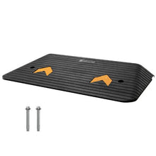 3 Inch Upgraded Rubber Threshold Ramp with 1 Channel Natural Rubber Car Ramp for Wheelchair and Scooter