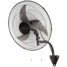 20 In Oscillating Wall Fan 4650 CFM 3-Speed ETL Listed (Black) (1-Piece Set)