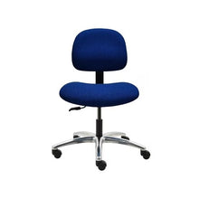 17" H - 22" H Desk Height Fabric Chair No Arms AL12-F-BLUE-312 Dark Blue