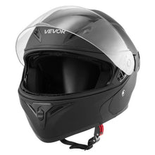 Modular Motorcycle Helmet with Large Clear Visor, DOT Approved (Matte Black( Extra Large )