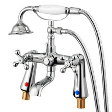 Clawfoot Tub Faucet Deck-Mount Bathtub Filler with Handheld Shower Chrome 360° Spout & 59" Hose