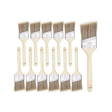 12-Piece Angle Paint Brush Set Treated Wood Handles For Latex & Oil Paints Stains Walls & Cabinets