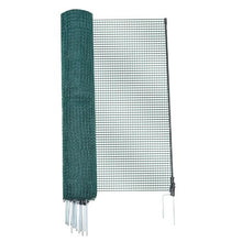3 x 49.2 FT (15 m ) Plastic Mesh Fencing Garden Safety Fences Netting with Double-Spike Stakes For Temporary Fence with Posts