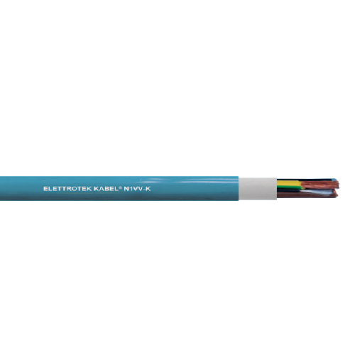 2 AWG 3C Bare Copper Unshielded PVC N1VV-K 0.6/1 KV Industrial Low Voltage Cable