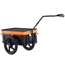 Heavy-Duty Bike Cargo Trailer – 88 lb Capacity Foldable Cart with Waterproof Cover & 16" Wheels