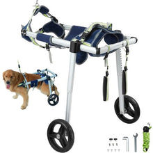 2 Wheels Dog Wheelchair and Back Legs Pet Wheelchair Injured Disabled for Dog Cart SS2-XS