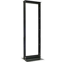 2 Post 7 Foot Aluminum Network Rack Black 34-100807-GRU1K