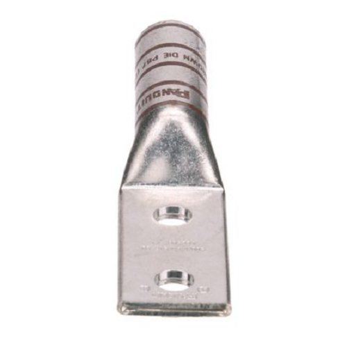 2-Hole Copper Compression Connectors Lugs Brown LCC500-12-6 (Pack of 6)