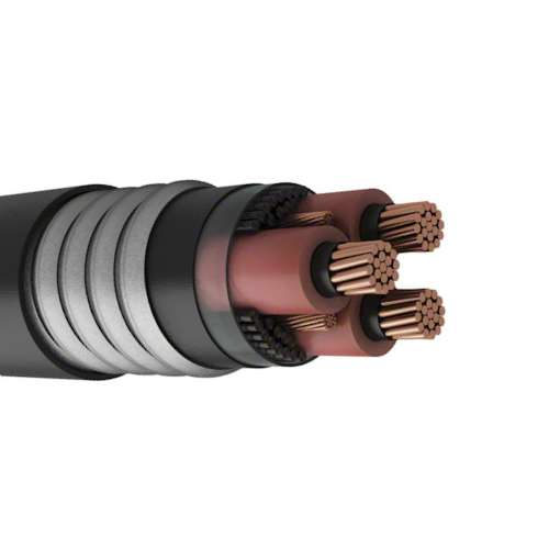 2 AWG 3C Copper MV-90 Non-Shielded EPR Insulated PVC Jacketed 2.4 kV