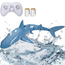 2.4GHz RC Shark Boat – Light & Spray Water Function, for Pools & Bathrooms, 2 Batteries, for Kids 6+