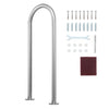 36 x 13 In Aluminum Pool Handrail Rustproof Safety Rail with Base Plate for Pools Spas & Docks