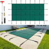 16x32 ft Inground Pool Safety Cover Mesh Winter Cover (Green)