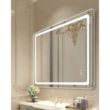 36" x 48" LED Bathroom Mirror with Anti-Fog Frontlit & Backlit Dimmable 3-Color Temperature Wall Mounted