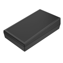 Standard Smooth Recess Sloped Battery 4AA Black Flanged Wallmount Enclosure 0.9 Height 15S4AA,BK