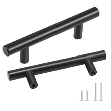 3 in / 76mm Cupboard Door Handles for Kitchen Bathroom Bar Hardware Matte Black 6000-76mm( Pack of 30)