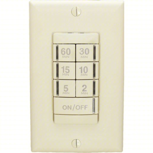 120/277V AC Wall Switch Timer Wall Plate Included PTS 60 IV