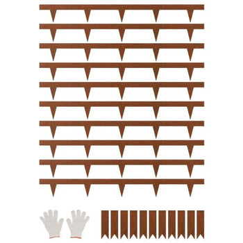 40 x 4.5 Inch Weather-Resistant Garden Edging Border Steel Landscape Edging J40X4.5in-10 (Pack of 10)