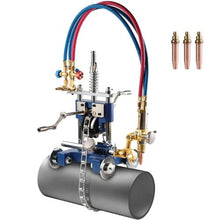 Manual Pipe Cutting Machine with 82-in Chain and Portable Torch Beveling Gas Cutter