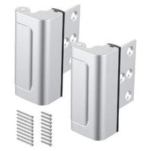 Door Reinforcement Lock, 2-Pack Home Security Lock, Aluminum Alloy