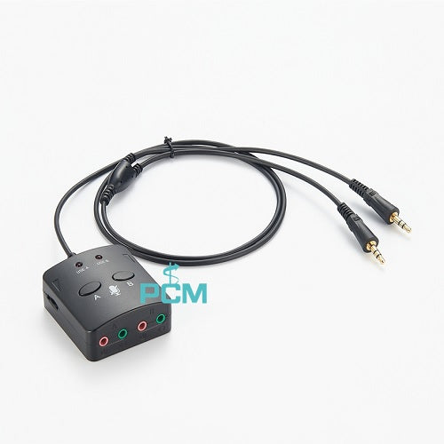 Dual 3.5mm Plug Computer Headset Training Box PCM-CCH-19