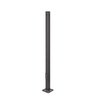 15FT 3 in 11-Gauge Black Round Pole with Anchor Bolts & Base Cover Black