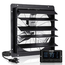 24-Inch Shutter Exhaust Fan 2900 CFM EC Motor with Smart Temperature Control & Timer for Garage Shed & Greenhouse