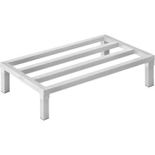 48In Aluminum Dunnage Rack 1800 lbs Capacity – All-Welded for Restaurants Kitchens and Garages (Welded Design)