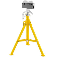 32In Foldable Pipe Jack Stand Height Adjustment for Pipe Threading, Pipe Hole Cutting FJ32