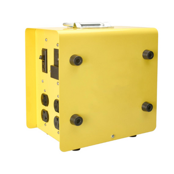 Caja de distribución de energía Mini X-Treme amarilla de 30 A, 8 clavijas rectas, 6532UGM1