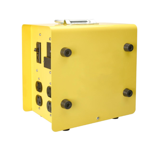 Caja de distribución de energía Mini X-Treme amarilla de 30 A, 8 clavijas rectas, 6532UGM1