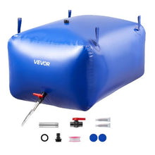 105.7 Gallon Collapsible Water Storage Bladder Leakproof Tear-Resistant PVC Water Tank for RV Truck & Outdoor Use