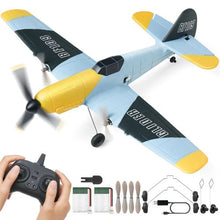 37.5 cm Channel Remote Control Airplane with 2 Batteries for Adults Kids Beginners Boys