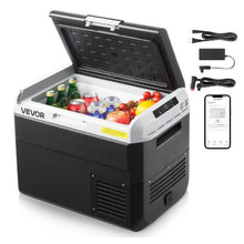 12V Car Refrigerator 31.7QT/30L Portable Freezer -4℉ to 68℉ Adjustable 12/24V DC & 100-240V AC for Outdoor Camping & RV