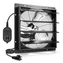 20-Inch Shutter Exhaust Fan 4499 CFM Steel AC Motor with Automatic Louvers & Variable Speed