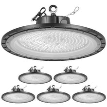 LED High Bay Light 150W 21000LM UFO Warehouse Shop Light 5000K Daylight IP65 Waterproof 100-277V (6 Pack)