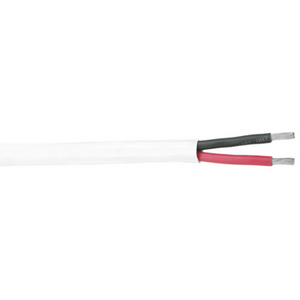 10 AWG 2 Conductor White Jacket Round Boat Cable (Standard Lengths)