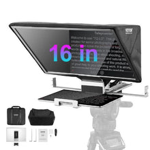 16-Inch Aluminum Floor Teleprompter Adjustable Angle Remote Control