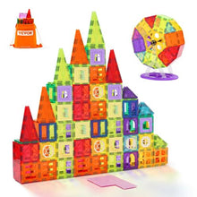 Magnetic Tiles Building Blocks Set STEM Construction Toys for Kids Ages 5+ (Pcs of 181)