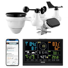 7-in-1 Wi-Fi Weather Station 7.5-Inch VA Display Solar-Powered Sensor Wind Rain Temperature & Humidity Monitoring